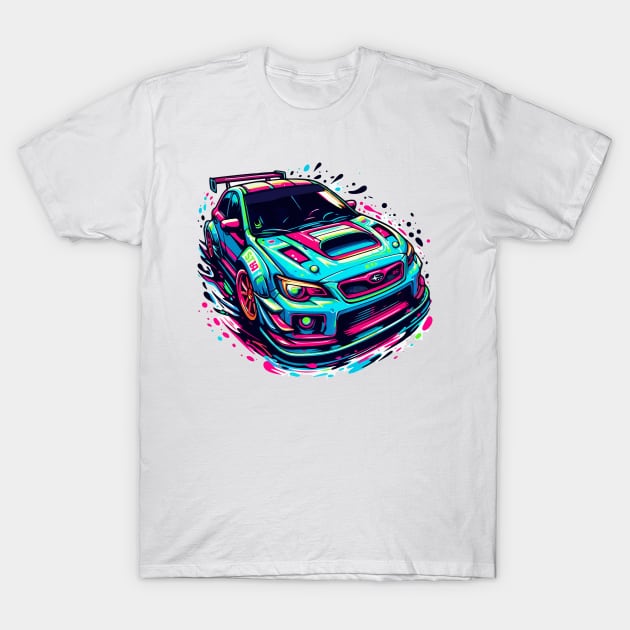 subaru sti T-Shirt by artoriaa